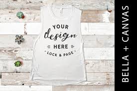 Download Bella Canvas 8803 Mockup White Muscle Tank Mock Up Tank Flat Lay T Shirt Mockup Tank Top Mock Up Photography Color Trustalchemy Com
