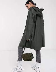 , curly , niuhans , semoh ,jun mikami , leno ,maison eureka. Rains Lange Wasserdichte Jacke In Grun Asos