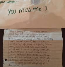 Open when you miss me": Late daughter leaves behind letters to mom ...