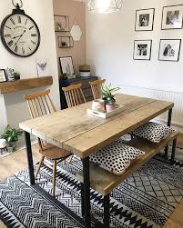Kitchen bar stools dining chairs perth wa cheap outdoor furniture online round dining table and chairs outdoor dining. Reclaimed Industrial Chic 6 8 Seater Solid Wood Steel Metal Dining Table Hcb 640 Rccfurniture Dining Room Small Metal Dining Table Dining Table Design