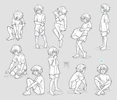 How to draw anime hair. Sketchdump December 2019 Child Poses By Damaimikaz On Deviantart Art Reference Poses Drawing Poses Body Pose Drawing