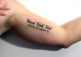 The roman numerals spell its cast of being wickedly sexy. 60 Veni Vidi Vici Tattoo Designs For Men Julius Caesar Ideas