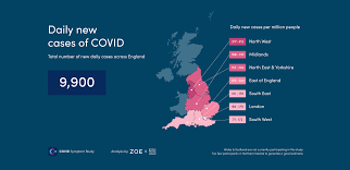 9 900 New Covid Cases Across England Daily