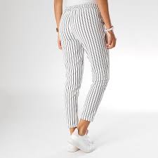 Girls Outfit Pantalon Raye Femme 344r Blanc Noir Laboutiqueofficielle Com