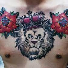 Man Chest Lion King Tattoo Erkek Gogus Aslan Kral Dovmesi Erkek Dovmeleri Dovme Modelleri Dovmeli Kadin