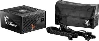 Most pcs can get away with a 500w psu, especially if you're running an amd ryzen 7 or. Msi Mpg A850gf 850w Atx 80 Plus Gold Psu Power Supply Black Mpga850gf Best Buy