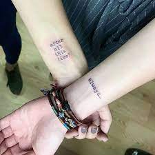 Matching Tattoos With A Quote From Harry Potter Harry Matching Potter Quote Ta Matching Best Friend Tattoos Matching Tattoos Couple Tattoos