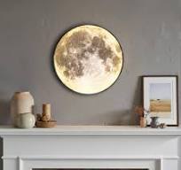 Dimmable Moon Wall Light 9.5 inch Wall Lights with Remote ...