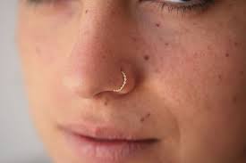Nose Ring Nose Hoop Gold Nose Ring Unique Nose Ring Etsy Boho Nose Ring Nose Piercing Hoop Gold Nose Rings