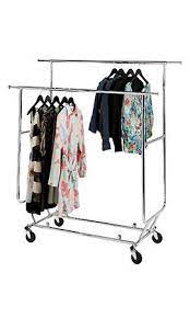 Household essentials tall indoor wooden folding clothes drying rack Chrome Double Rail Collapsible Salesman Rack Clothing Rack Folding Clothes Portable Clothes Rack