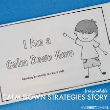 8 ways kids can calm down anywhere plus a printable mini book. Free Printable Calm Down Strategies Story For Kids And Next Comes L Hyperlexia Resources