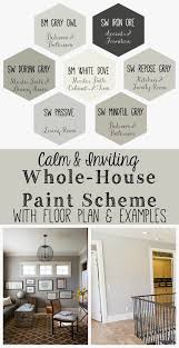 I Put Together A Whole House Paint Scheme Using Some Neutral Grays I Love To See How All The Colors W Paint Colors For Home House Color Schemes Home Remodeling