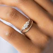 Diamond Snowdrift Ring Wedding Rings Simple Best Engagement Rings Wedding Ring Sets