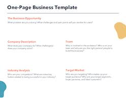 Do you know how to promote your mobile apps? Free One Page Business Plan Template For Pdf Word Hubspot