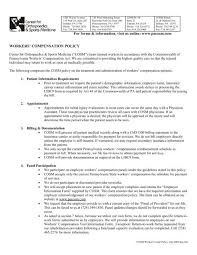 A if you are at increased risk for severe illness, check with your employer to see if there are policies and practices in place to reduce your risk at work, like. Workers Comp Policy Pdf Pacosm