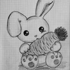 Cute Bunny And Carrot Image Bunny Drawing Animal Drawings Cute Animal Drawings