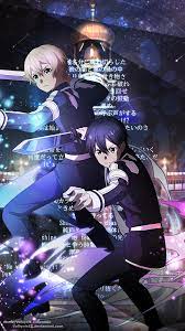 A collection of the top 49 kirito iphone wallpapers and backgrounds available for download for free. Wallpaper Mobile Kirito And Eugeo By Valkyriees On Deviantart