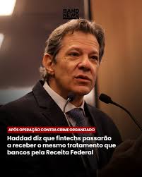 O ministro da Fazenda, Fernando Haddad, anunciou nesta quinta-feira (28)  que a Receita Federal passará a enquadrar fintechs como instituições  financeiras. A decisão ocorre em meio a operações contra o crime organizado