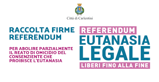 Da oggi è possibile sottoscrivere il referendum per l'eutanasia legale anche online e non solo ai gazebo. Citta Di Carlentinieutanasia Legale Raccolta Firme Referendum Citta Di Carlentini