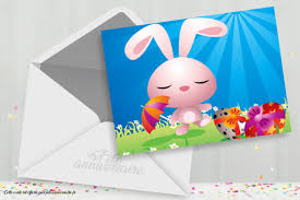 Pour les chrétiens, pâques est la fête la plus importante de l'année, juste devant noël puisqu'elle célèbre la résurrection du christ. Lapin Carte Virtuelle Joyeuses Paques
