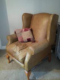 Laura Ashley Denbigh Leather Armchair Lauraashley Brownleather Denbigh Armchair Famrhouse Inspo Livingro Leather Armchair Armchair Love Seat