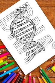 Genetic conditions rgb color icon vector. Daring Zentangle Dna Coloring Page