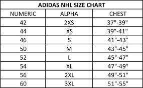 adidas hockey jersey sizing chart whatusersdo