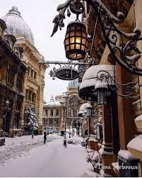 Bukres Romanya Romania Travel Winter Scenery Bucharest Romania