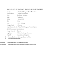 Buku ini merangkumi semua tajuk tingkatan 4 sebagaimana yang terkandung di dalam sukatan pelajaran. Doc Rancangan Pengajaran Harian Kaedah Masteri Martika Malijun Academia Edu