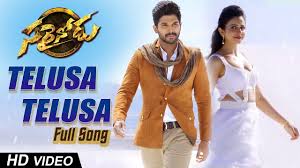 Telusa Telusa Sarrainodu Song Lyrics In English Telugu Lyrics Guru Com Pranaam nuvvani female version from taxiwala mp3 & mp4. telusa telusa sarrainodu song lyrics