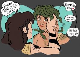 Medusa Steve X Blind Eddie AU