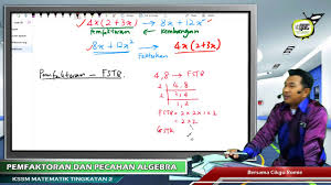 Belajar basic matematik spm 6. 2018 Kssm Matematik Tingkatan 2 Bestari 02 Pemfaktoran Dan Pecahan Algebra Vtutor