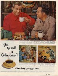 John Wayne Publicites Pan American Coffee Bureau Machine A Cafe 1953 John Wayne Wayne Retro Pop