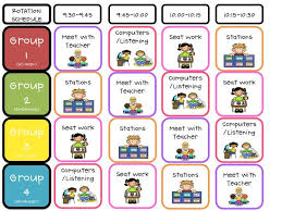 literacy center rotations schedule that i understand