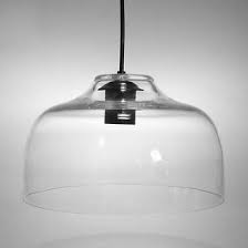 Suspension En Verre Souffl Bouche Translucide Diam Tre 25cm Silhouette Suspension Verre Lustre En Verre Souffle Verre Souffle