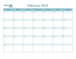 Monthly blank calendar is very easy to customize. February 2021 Calendar Pdf Word Excel