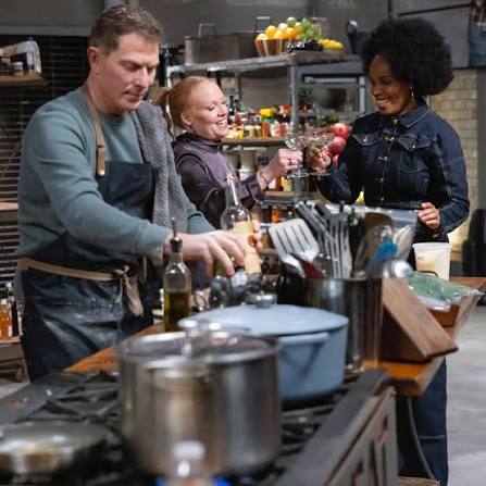 Happening right now on @foodnetwork… new #BeatBobbyFlay with @amberruffin &  @tiffanifaison #TuneIn