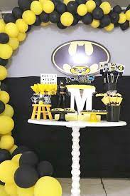 Visit brittany @ paper trail design's profile on pinterest. Batman Birthday Party Ideas Photo 3 Of 11 Batman Birthday Party Batman Birthday Batman Themed Birthday Party