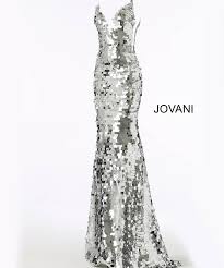 Pink Paillette Spaghetti Straps Long Jovani Dress 59838