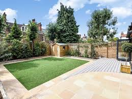 Landscape Design Paving Slabs Back Garden Shed Decking Artificial Grass Concrete Patio Designs Patio Design Concrete Patio