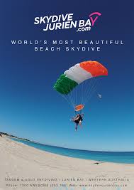 Nice Poster Design Showcasing Our Beautiful Beach That All Tandem Skydives Land On At Skydive Jurien Bay Jump The B Western Australia Beautiful Beaches Tandem