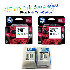 Hewlett packard ink refill cartidge range in price depending of the printer copier fax machine you are installing it in. Hp 678 Ink Cartridges Black Tri Color Shopee Philippines