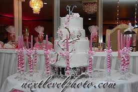 Birthday Cake Table Decoration With Candles 16 Pink Candles Around The Cake To Cute Of A Idea Sweet 16 Candles Cinderella Sweet 16 Sweet Sixteen Birthday Party Ideas