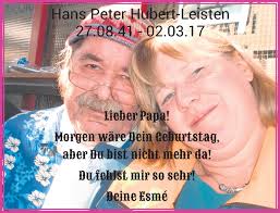 Alle Traueranzeigen für Hans Peter Hubert-Leisten