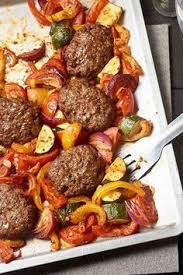 Frikadellen Mit Ratatouille Gemuse Vom Blech Rezept Rezepte Rezepte Mit Frikadellen Ratatouille Gemuse