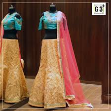Lehenga Choli In A 3 Color Combination Style Combination Fashion Lehenga Choli Lehenga