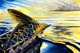 Sunset Tarpon Print Lmr Art