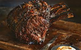 Rotisserie Prime Rib With Horseradish Cream - Barbecuebible.com