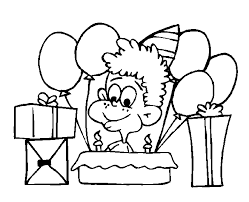 Kleurplaat verjaardag 50 jaar regarding 50 jaar kleurplaat beste. Leuke Jarige Jongen Met Cadeaus En Ballonnen Kleurplaat