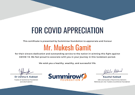 Vaccination information is stored in the. The Certificate Of Appreciation Is Summirow Foundation Facebook